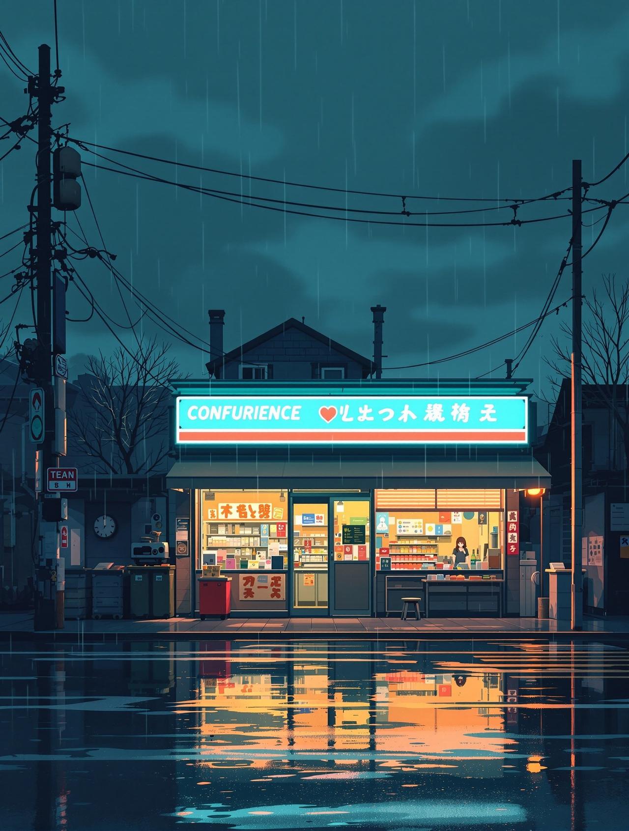 AI漫改短剧作品 - 深夜便利店